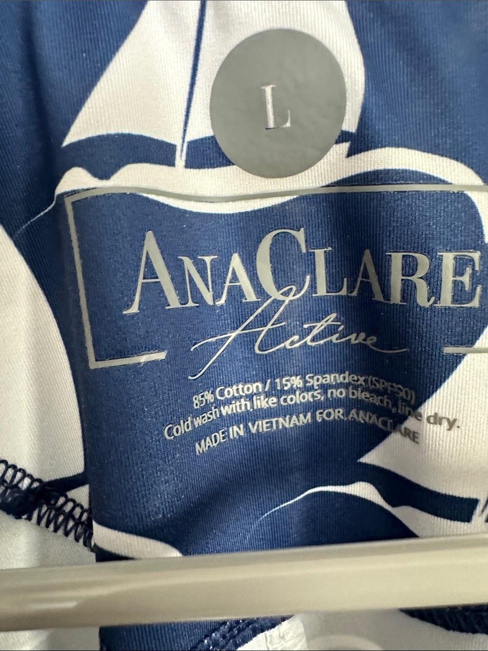 AnaClare Active Nautical Sailboat Dress - Sleeveless - Picture 3 of 3
